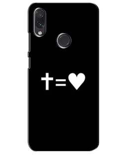 Чехол для Samsung Galaxy M01s с картинкой «Крест и Сердце»