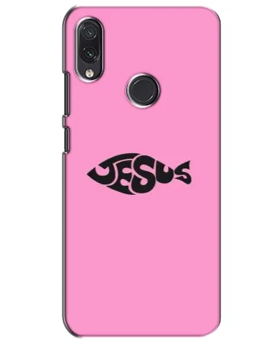 Чехол для Samsung Galaxy M01s с картинкой «Розовый символ  Jesus»