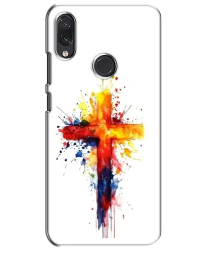Чехол для Samsung Galaxy M01s с картинкой «Акварельный крест»