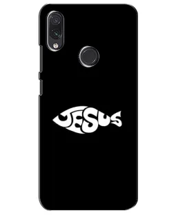 Чехол для Samsung Galaxy M01s с картинкой «Рыба Jesus»
