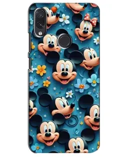 Чехол для Samsung Galaxy M01s с картинкой «Паттерн Микки и Минни»