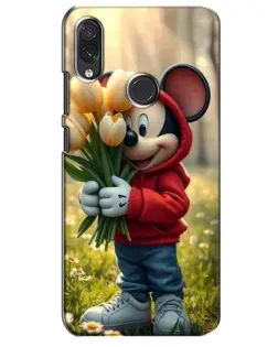 Чехол для Samsung Galaxy M01s с картинкой «Микки с тюльпанами»