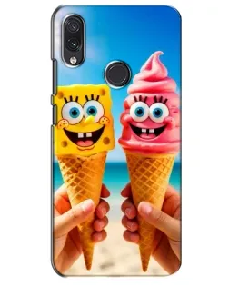 Чехол для Samsung Galaxy M01s с картинкой «Спанч Боб мороженое»