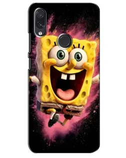 Чехол для Samsung Galaxy M01s с картинкой «Взрывной Спанч Боб»