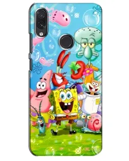 Чехол для Samsung Galaxy M01s с картинкой «Губка Боб и друзья» Чехол для Samsung Galaxy M01s с картинкой «Губка Боб и друзья»