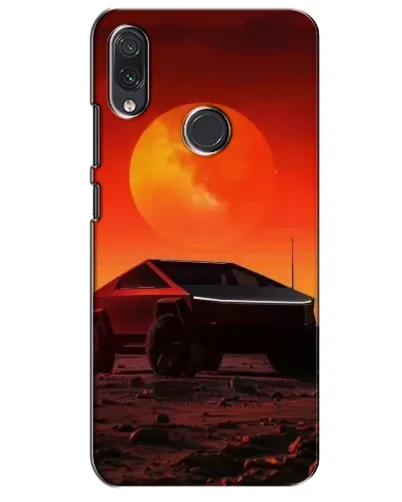 Чехол для Samsung Galaxy M01s с картинкой «Cybertruck на Марсе»