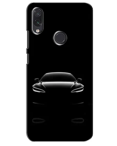 Чехол для Samsung Galaxy M01s с картинкой «Силуэт Tesla Night»