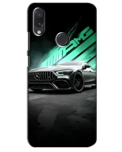 Чехол для Samsung Galaxy M01s с картинкой «Темный Mercedes AMG»