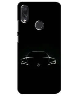 Чехол для Samsung Galaxy M01s с картинкой «Mercedes — силуэт авто»