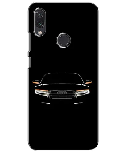 Чехол для Samsung Galaxy M01s с картинкой «Audi — ночной контур»