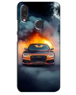 Чехол для Samsung Galaxy M01s с картинкой «Audi в огненном дыму» Чехол для Samsung Galaxy M01s с картинкой «Audi в огненном дыму»