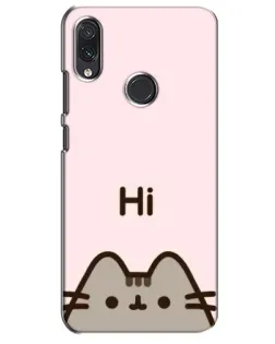 Чехол для Samsung Galaxy M01s с картинкой «Пушин говорит Hi»
