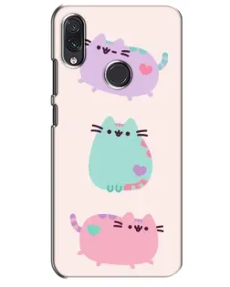 Чехол для Samsung Galaxy M01s с картинкой «Pusheen трио»