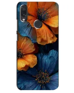 Чехол для Samsung Galaxy M01s с картинкой «Яркая сине-оранжевая флора» Чехол для Samsung Galaxy M01s с картинкой «Яркая сине-оранжевая флора»