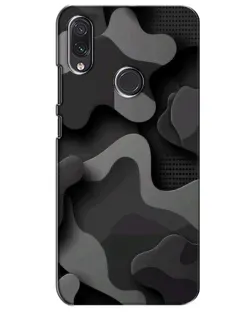 Чехол для Samsung Galaxy M01s с картинкой «Темный абстрактный камуфляж»