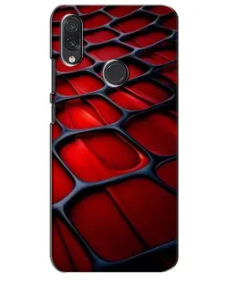Чехол для Samsung Galaxy M01s с картинкой «Красная глянцевая сетка»