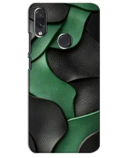 Чехол для Samsung Galaxy M01s с картинкой «Зеленые кожаные волны»