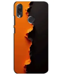 Чехол для Samsung Galaxy M01s с картинкой «Оранжевый разлом»