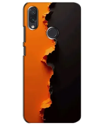 Чехол для Samsung Galaxy M01s с картинкой «Оранжевый разлом»