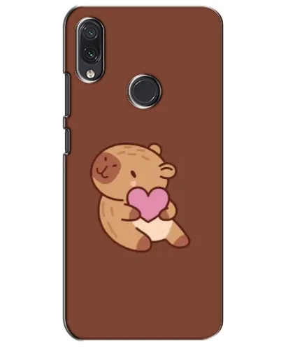 Чехол для Samsung Galaxy M01s с картинкой «Капибара с сердцем»