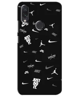Чехол для Samsung Galaxy M10s с картинкой «Nike Black Pattern» Чехол для Samsung Galaxy M10s с картинкой «Nike Black Pattern»