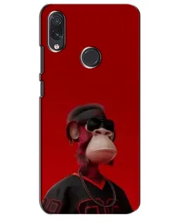Чохол для Samsung Galaxy M10s з картинкою «Bored Ape в червоному»