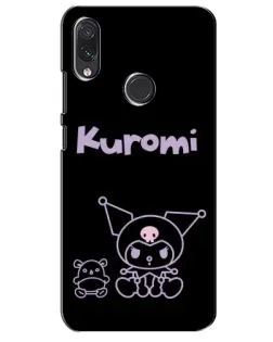 Чохол для Samsung Galaxy M10s з картинкою «Kuromi — чорний мінімалізм»