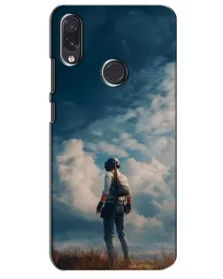 Чохол для Samsung Galaxy M10s з картинкою «Герой PUBG на скелі»