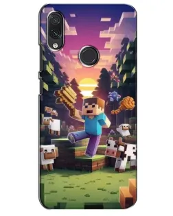 Чехол для Samsung Galaxy M10s с картинкой «Стив на ферме» Чехол для Samsung Galaxy M10s с картинкой «Стив на ферме»
