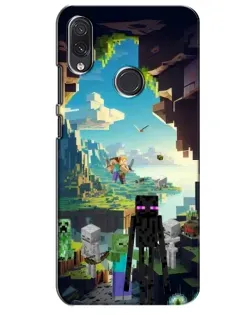 Чохол для Samsung Galaxy M10s з картинкою «Ендермен у лісі»