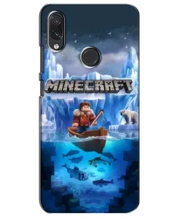 Чохол для Samsung Galaxy M10s з картинкою «Minecraft льодянийсвіт»
