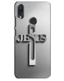 Чехол для Samsung Galaxy M10s с картинкой «Металлический крест Jesus»