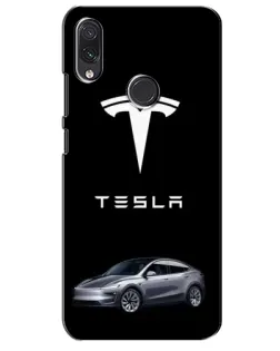 Чохол для Samsung Galaxy M10s з картинкою «Tesla Model Y»
