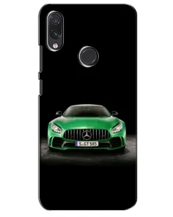 Чехол для Samsung Galaxy M10s с картинкой «Mercedes — неоновый лого»