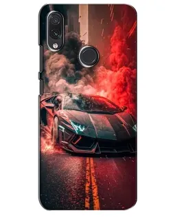 Чохол для Samsung Galaxy M10s з картинкою «Lamborghini червоний дим»