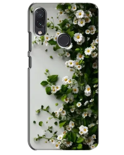 Чехол для Samsung Galaxy M10s с картинкой «Ветка мелких белых цветов»