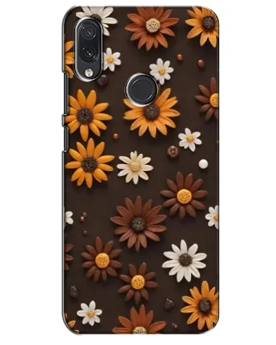 Чехол для Samsung Galaxy M10s с картинкой «Узор из маленьких подсолнухов»