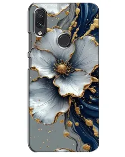 Чехол для Samsung Galaxy M10s с картинкой «Белый цветок и золотой флюид» Чехол для Samsung Galaxy M10s с картинкой «Белый цветок и золотой флюид»