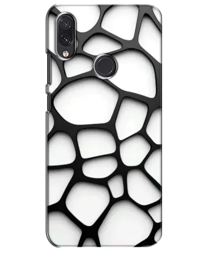 Чехол для Samsung Galaxy M10s с картинкой «Белая объемная сетка»