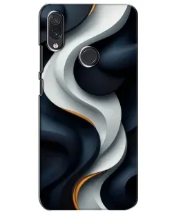 Чехол для Samsung Galaxy M10s с картинкой «Объемные черно-белые ленты» Чехол для Samsung Galaxy M10s с картинкой «Объемные черно-белые ленты»