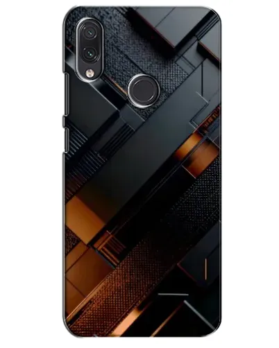 Чехол для Samsung Galaxy M10s с картинкой «Черные геометрические блоки»