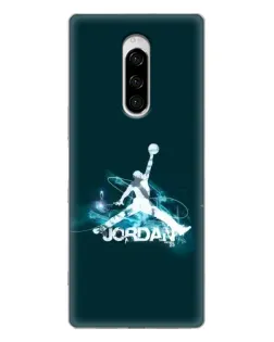 Чехол для Sony Xperia 1 с картинкой «Jordan Blue Fire» Чехол для Sony Xperia 1 с картинкой «Jordan Blue Fire»