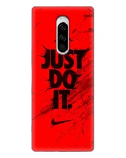Чехол для Sony Xperia 1 с картинкой «Nike Just Do It» Чехол для Sony Xperia 1 с картинкой «Nike Just Do It»