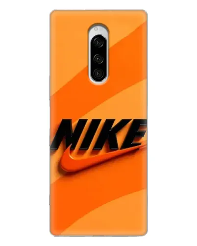 Чехол для Sony Xperia 1 с картинкой «Оранжевый драйв Nike» Чехол для Sony Xperia 1 с картинкой «Оранжевый драйв Nike»
