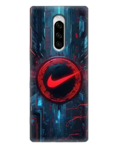 Чехол для Sony Xperia 1 с картинкой «Техногенный стиль Nike» Чехол для Sony Xperia 1 с картинкой «Техногенный стиль Nike»