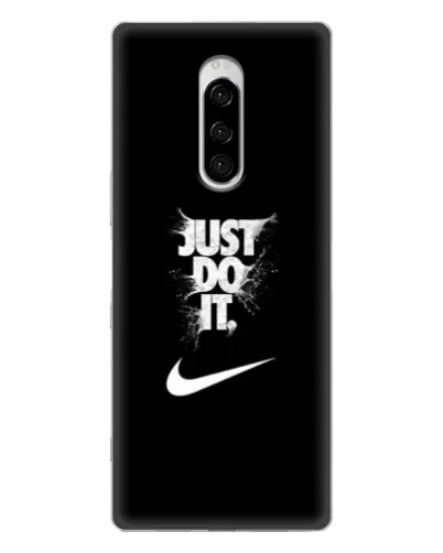 Чехол для Sony Xperia 1 с картинкой «Текстовый принт Nike» Чехол для Sony Xperia 1 с картинкой «Текстовый принт Nike»