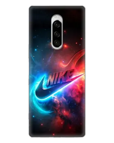 Чехол для Sony Xperia 1 с картинкой «Огненный логотип Nike» Чехол для Sony Xperia 1 с картинкой «Огненный логотип Nike»