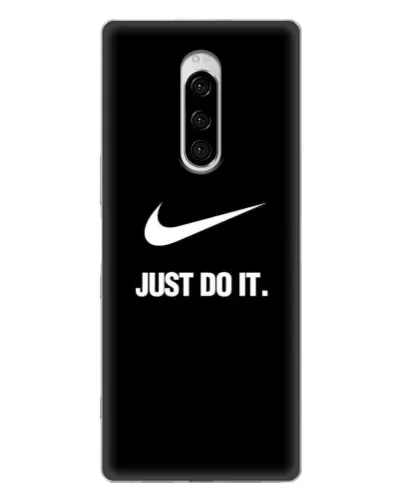 Чехол для Sony Xperia 1 с картинкой «Классический принт Nike» Чехол для Sony Xperia 1 с картинкой «Классический принт Nike»