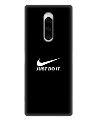 Чехол для Sony Xperia 1 с картинкой «Минимализм от Nike» Чехол для Sony Xperia 1 с картинкой «Минимализм от Nike»