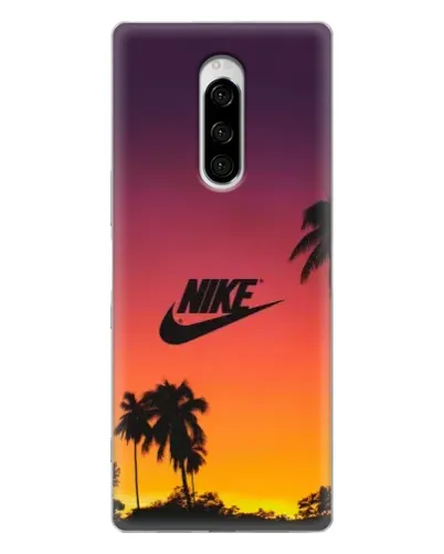 Чехол для Sony Xperia 1 с картинкой «Nike на закате солнца» Чехол для Sony Xperia 1 с картинкой «Nike на закате солнца»